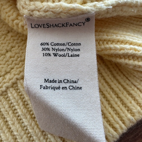 LoveShackFancy Kenzley puff sleeve sweater - Picture 5 of 5
